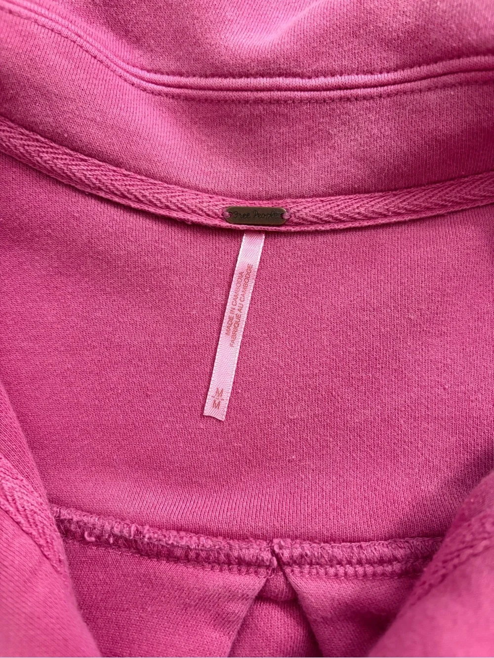 Free People Pink Oversized Sherpa Shacket